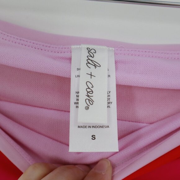 Salt + Cove Juniors High Waist Colorblock Swim Bottom Women S Pink Separates NWT - Picture 5 of 11